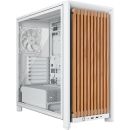 CC-9011341-WW Corsair Frame 4000D RS Wood Modular high Airflow Mid-Tower EATX PC Case - White &amp; Oak