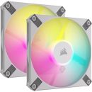 FA-120CAFSRx2-W Corsair AF120 Slim Rgb White Case Fan x2 kit + controller - 120x120x15mm