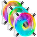 FA-120CQLRWx3+H Corsair QL120 RGB White frame Fan x3 kit + 6port Hub (lighting node core) - 120x120x25mm