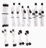 Corsair CP-8920224 White premium individually sleeved flexible paracorded modular cable Pro kit