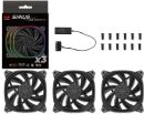 FA-120iSEKx3+C Inwin ASE120 Sirius Extreme black ARGB x3 kit + Controller - 120x120x25mm