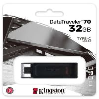 FD-K32G70 Kingston Datatraveler 70 Black USB3 type-C 32Gb Flash Drive