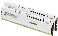 KF568C34BWEK2-32 Kingston KF568C34BWEK2-32 FURY Beast White EXPO 32GB (16GB x 2) DDR5-6800 CL34 288-Pin 1.4V Desktop Memory Module