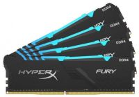 ME-KD41636RF18Q Kingston Hyper-x RGB Fury 64Gb(16Gb x 4) DDR4-3600 (pc4-28800) CL18 1.35V Desktop Memory Module