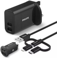 DLP2810T/05 Philips DLP2810T/05 USB Car & Wall Chargers with 3in1 Chargers