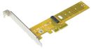 AC-SM2X4+L Sunix P2M04M00 PCIe x4 to NVMe M.2 Key-M Card