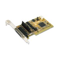 Sunix CDK1056P 4-port RS-232 with Power Output &amp; Cash Drawer interface &amp; DC Jack Universal PCI Serial Board