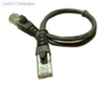 CAT5-FLY-0.5 Acconet CAT5e UTP Flylead, 0.5 Meter, Straight (T568B) Stranded Cable, Moulded Boots and Plugs, Grey