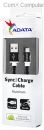 CA-AU-AK Adata U-cable Black 100cm reversible USB type-A to microUSB sync+charge