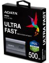 EH-A500SE880 Adata SE880 series 500Gb black USB 3 Gen2x2 (20Gbps / 2000mb/sec) type-C + type-A External TLC SSD