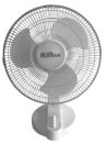 ACS205 Alva Air White 30cm Plastic Desk Fan