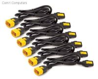 UPAPAP8704S-WW Apc Power Cord Kit (6 ea), Locking, C13 to C14, 1.2m
