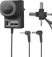 Astrum AD050 AC-DC 3-12 V 500mA 6 Port universal adapor Black