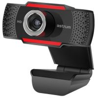 WEBCAM-720P Astrum 720p Hd USB Black Webcam With Mic