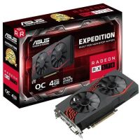 SC-AX570-4Eo ASUS Expedition Radeon RX 570 OC Edition 4GB DDR5 256bit 4 channel Graphics Card with XDMA CrossFire