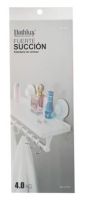 BLX-30136 Bathlux Shelf With Hanging Rack With Suction Cup