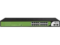 BDCOM-S1500-16P2S BDCOM S1500 16 port Gigabit PoE + 2-port Gigabit Uplink SFP Unmanaged PoE Switch