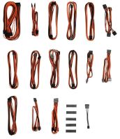 BitFenix PSU Kit, Full set of cables, Orange