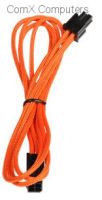 PS-BA4ATXo Alchemy multisleeved cable - 45cm - 4pin ATX PSU-MB extension cable - Orange