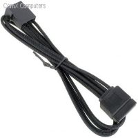 Bitfenix alchemy multisleeved cable - 45cm - 1x 4pin Molex to 1x SATA power cable - black