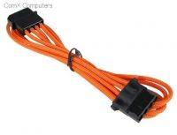 PS-BAMEo Bitfenix alchemy multisleeved 45cm - Molex Extension (4pin power) cable - Orange