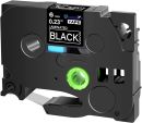 MTZ315 Brother Laminated Tape (8m x 6mm) - White on Black