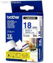TZ243 Brother Blue on White 18mm (0.7") Blue on White tape for P-Touch 8m (26.2 ft)