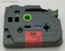 TZ441 Brother TZe-441 3/4 In. Black On Red P-touch Tape