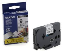 MTZ221 BROTHER 9MM BLACK ON WHITE LAMINATED TAPE - 8M