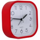 CSY-7056-RD Casey bedside square Alarm Clock 12cm - Red