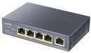GS1005P Cudy GS1005P 5-Port 10/100/1000M PoE+ Switch 65W, 5 10/100/1000M ports with 4POE+ Ports Unmanaged Switch