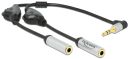 DELOCK-66434 Delock audio splitter stero male 3.5mm to 2x stereo female 3 pin