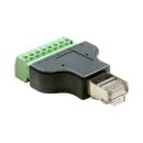 DELOCK-65389 Delock 65389 Adapter RJ45 Male - Terminal Block 8-Pin