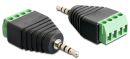 DELOCK-65454 Delock 65454 2.5mm Stereo Adapter Terminal Block 4p