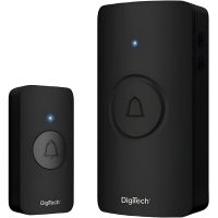 Digitech Black 100 Metres Wireless Doorbell