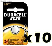 D803923 DURACELL LITHIUM COINS 2032 3V 2 batteries (x10 PACKS)