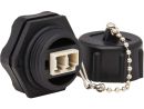 N455-BC01-IND Eaton Tripp Lite series Rigid Industrial IP68 Duplex Multimode Fiber Coupler (LC/LC) with Dust Cap