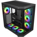 U580-BA FSP U580 ARGB ATX Ultra Tower Gaming Chassis - Black