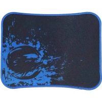 Q6LTBLUE-MP004 Geeko Q-6 Silk Black and Light Blue Gliding Mouse Pad - 23 x 30 cm