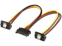 95115 Goobay SATA 1x male to 2x Female 90 degrees PC Y Power cable