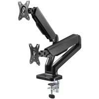 Goobay Double Monitor Mount with Gas Spring for monitors between 17" and 32"