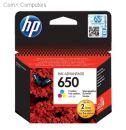 CZ102AK HP 650 Tri-color Original Ink Advantage Cartridge