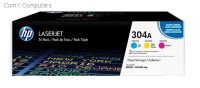 HP 304A 3-pack Cyan/Magenta/Yellow Original LaserJet Toner Cartridges