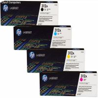 Genuine 4 Colour HP 312A Toner Cartridge Multipack -