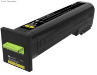 LEXMARK CS820 Yellow Extra High Yield Return Programme Toner Cartridge