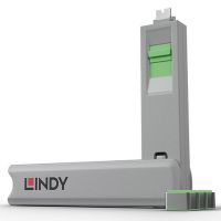 USBC-BLOCK-4P-GRN-L Lindy Green USB Type C Port Blocker 4pcs with Key