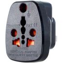 PWR-BRM-SAF-LQ LinkQnet British Male to SA Female Adapter - Black