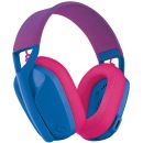981-001062 Logitech G435 LightSpeed Wireless Gaming Headset - Bluetooth - Blue &amp; Raspberry