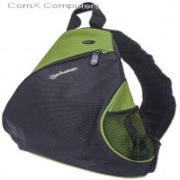 Manhattan Dashpack Black &amp; Green 12" Lightweight Notebook Bag