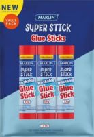 6009608649585 Marlin Non Toxic 35g Glue Stick Value Pack - No Warranty